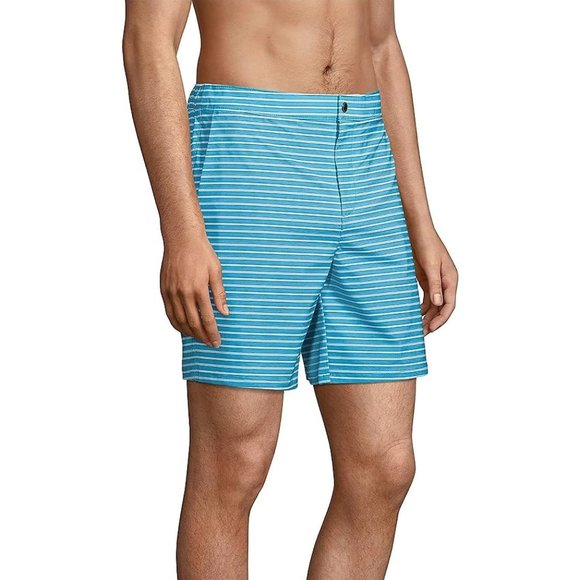NWT Lands' End Men's Lined 7in Hybrid Swim Shorts Swim Trunks Size M $70 FLF100 - Picture 3 of 5